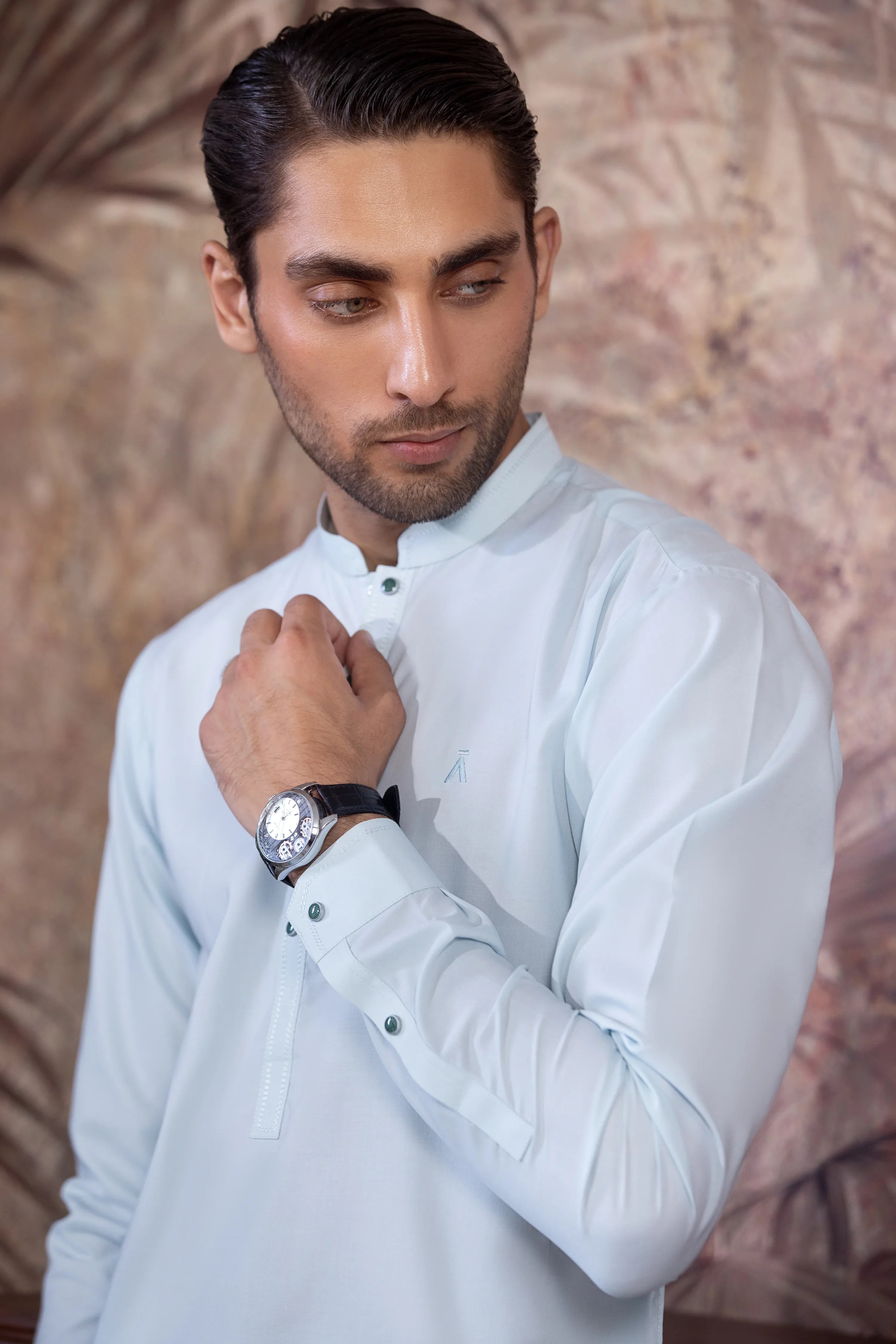 Stitched Premium Kurta With Matching Trouser for Men - Mint
