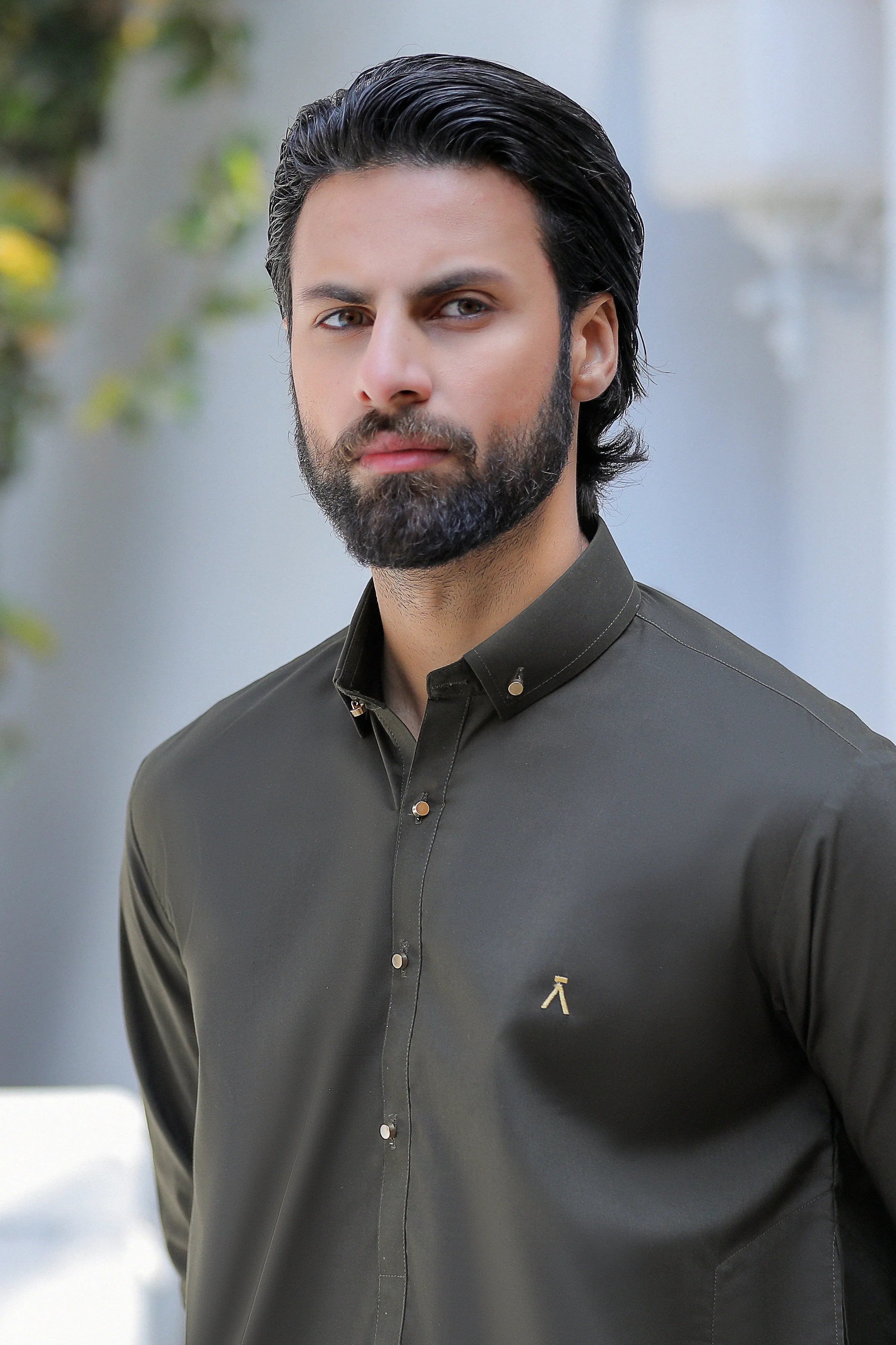 Stitched Signature Logo Shalwar Kameez for Men