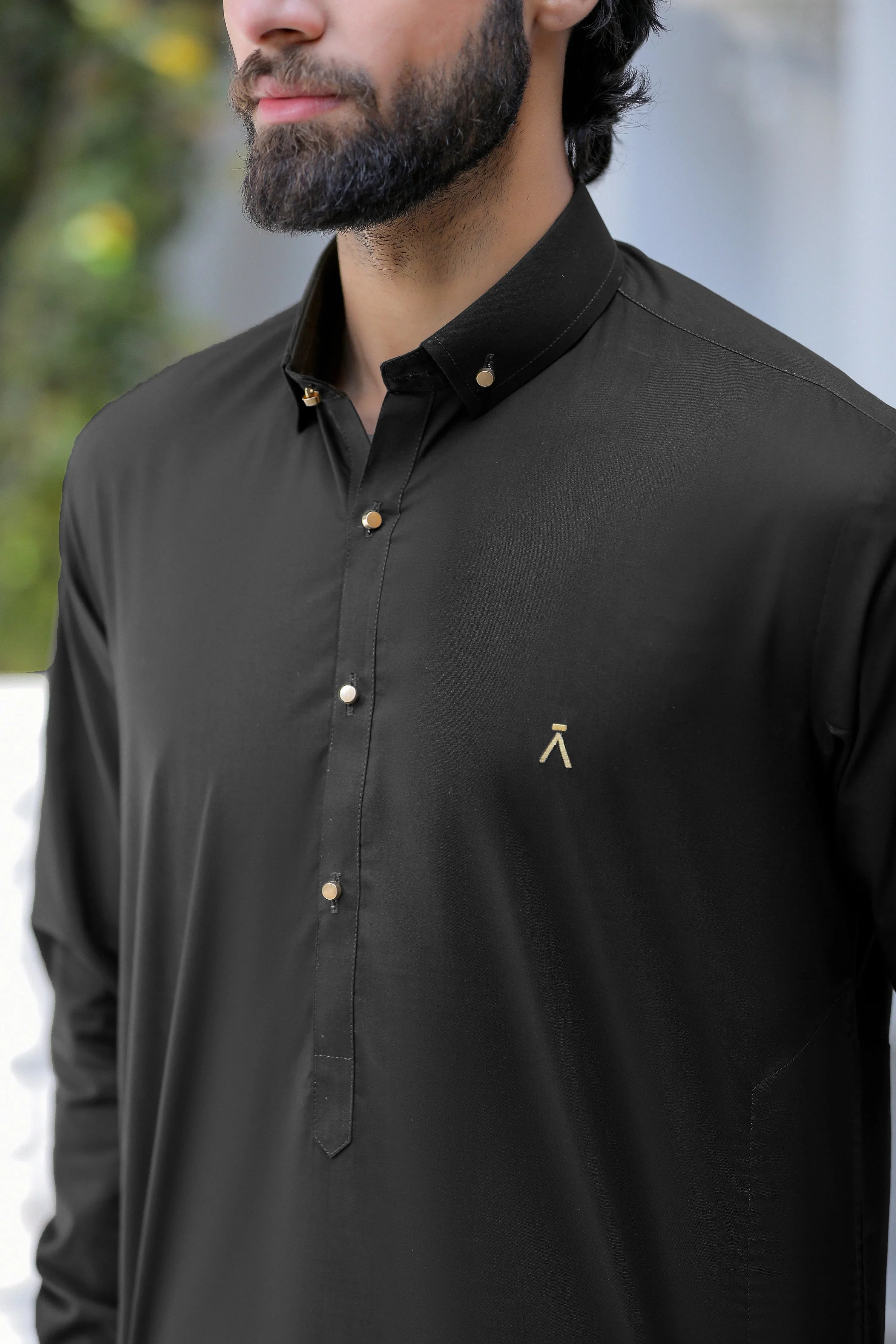 Stitched Signature Logo Shalwar Kameez for Men